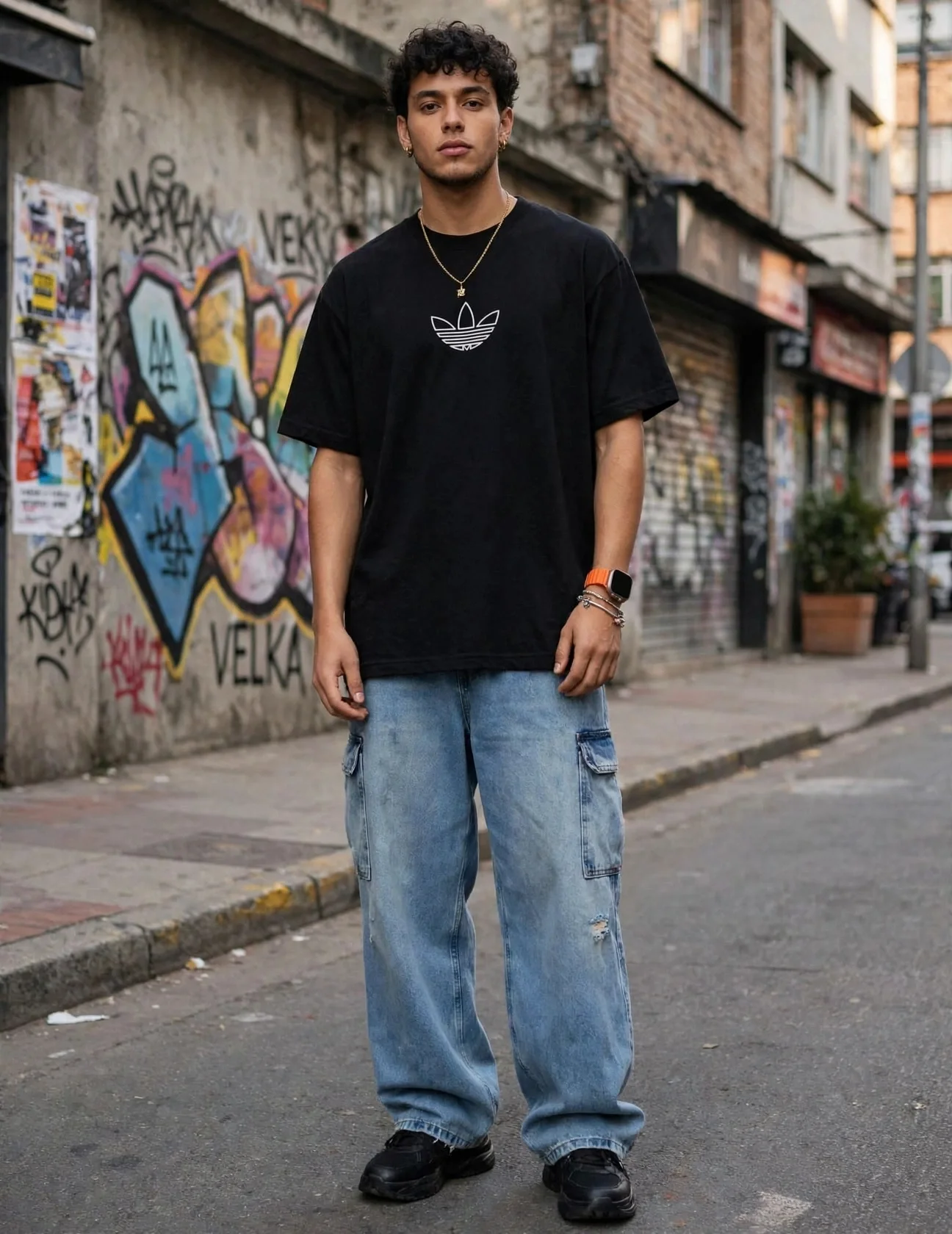 Camiseta Oversize Adidas Hombre